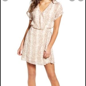 New All in favor snake print wrap dress